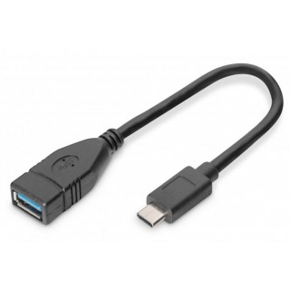 DIGITUS USB-Adapter OTG Type-C auf A 3.0 schwarz