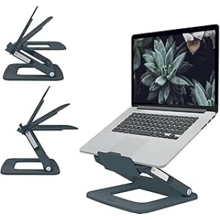 LEITZ Laptopständer Ergo verstellbarer Multi-Winkel dunkelgrau