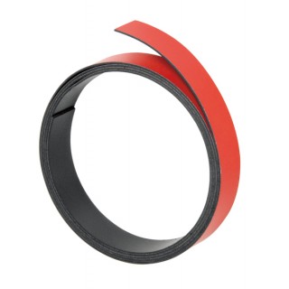 FRANKEN Magnetband 10 mm x 1 m rot