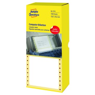 AVERY ZWECKFORM Computeretiketten 5114 1.500 Stück 139,7 x 99,2 mm weiß