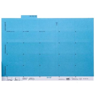 MAPPEI Selbstklebereiter 405003 100 Stück 55 mm blau