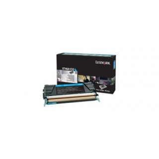 LEXMARK Toner Return cyan X746A1CG 7K