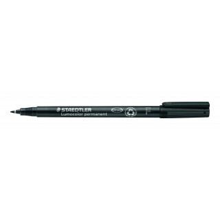 STAEDTLER OHP-Stift Lumocolor® 318 permanent F 0,6 mm schwarz