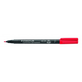 STAEDTLER OHP-Stift Lumocolor® 318 permanent F 0,6 mm rot