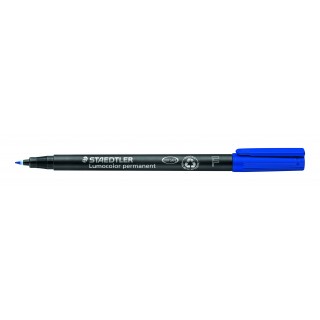 STAEDTLER OHP-Stift Lumocolor® 318 permanent F 0,6 mm blau