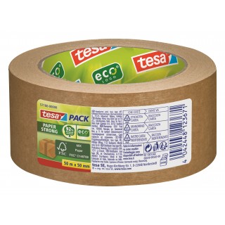 TESA Verpackungsband 57180 Papier 50 mm x 50 m braun