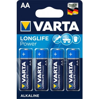 VARTA Batterien Longlife Power AA LR06 4 Stück 1,5 Volt