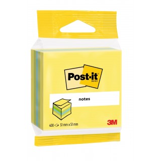 POST-IT® Haftnotizwürfel 2012L 400 Blatt 51 x 51 mm mehrfarbig