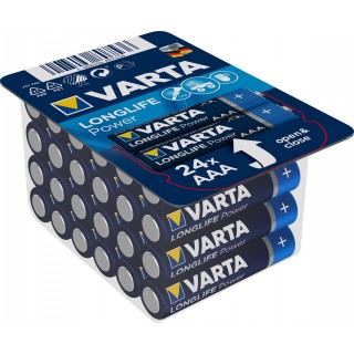 VARTA Batterien Longlife Power AAA LR03 24 Stück 1,5 Volt