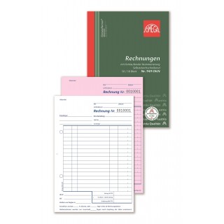 OMEGA Rechnungsbuch 949 OKN A5 2 x 50 Blatt selbstdurchschreibend