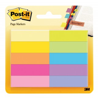 POST-IT® Page Marker 670-10AB 10 x 50 Blatt 12,7 x 44,4 mm farbig sortiert