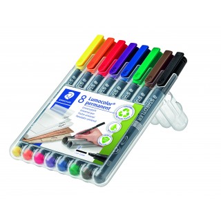 STAEDTLER OHP-Stift Lumocolor® 314 permanent 1-2,5 mm 8 Stück mehrere Farben