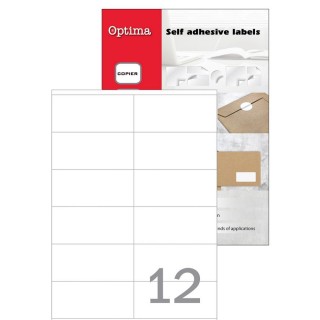 OPTIMA Etiketten DIN A4 100 Blatt 10,5 x 4,8 cm