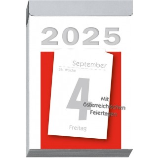 LEYKAM Tagesabreißkalender KA04 83 x 128 mm 1 Tag pro Seite 2025