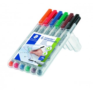 STAEDTLER OHP-Stift Lumocolor® 312 non-permanent 1-2,5 mm 6 Stück mehrere Farben