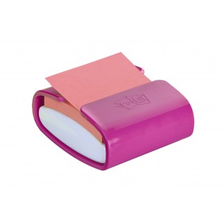 POST-IT® Super Sticky Z-Notes Spender PRO-F1NG mit 1 Block POST-IT® Super Sticky Z-Notes 90 Blatt fuchsia