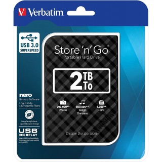 VERBATIM Festplatte HDD 2,5" 2 TB 3.0 schwarz