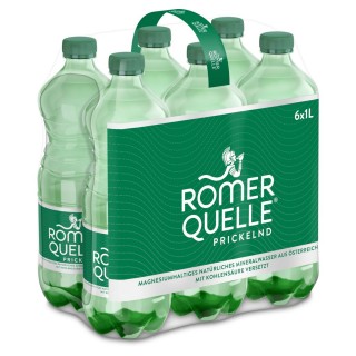 RÖMERQUELLE Mineralwasser prickelnd 6 Flaschen à 1 Liter