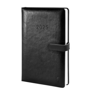 AVERY ZWECKFORM Buchkalender Chronobook 50815 DIN A5 352 Blatt Tagesplan mit Hardcover für 2025 schwarz