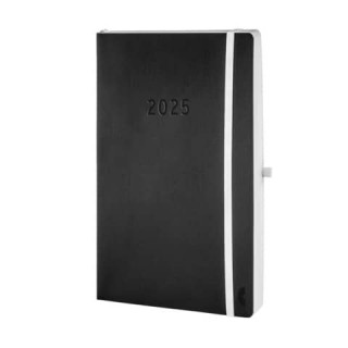 AVERY ZWECKFORM Buchkalender Chronobook 50945 DIN A5 352 Blatt Tagesplan mit Softcover für 2025 schwarz