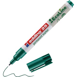 EDDING Permanentmarker EcoLine 25 mit Rundspitze 1 mm grün