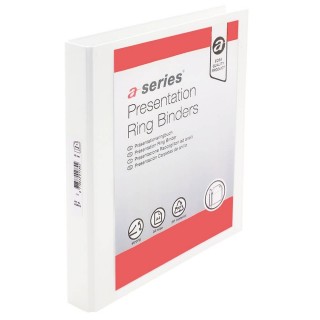 A-SERIES Präsentationsringbuch AS0914 DIN A4 4 Ringe 46mm weiß