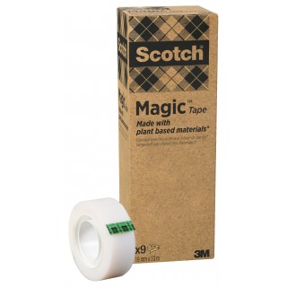 SCOTCH Klebeband Magic A Greener Choice 900 19 mm x 33 m 9 Rollen transparent