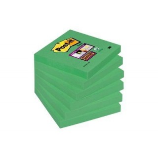 POST-IT® Haftnotizen Super Sticky 654-6SS-AW 6 Blöcke à 90 Blatt 76 x 76 mm immergrün