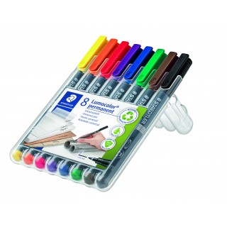 STAEDTLER Universalstift Lumocolor® 318 8 Stück permanent F farbig sortiert