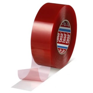 TESA Doppelklebeband tesafix® Original 4965 50 mm x 50 m rot-transparent