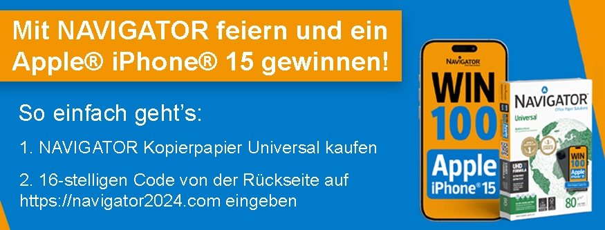 NAVIGATOR Kopierpapier Gewinnspiel 2024